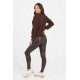 Faux Leather Croc Shine Legging