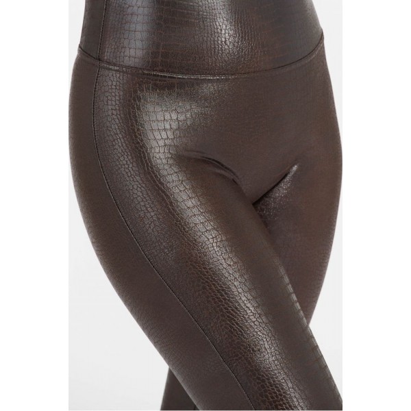 Faux Leather Croc Shine Legging