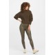 Faux Leather Croc Shine Legging