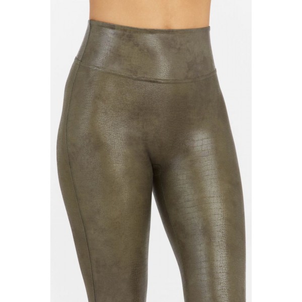 Faux Leather Croc Shine Legging