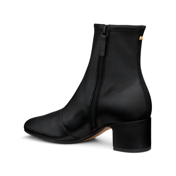 The Starling 50 Bootie - Black Stretch Leather