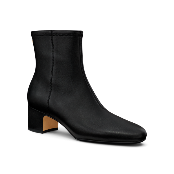 The Starling 50 Bootie - Black Stretch Leather