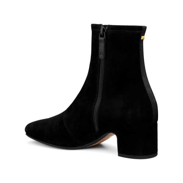 The Starling 50 Bootie - Black Stretch Suede