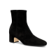 The Starling 50 Bootie - Black Stretch Suede