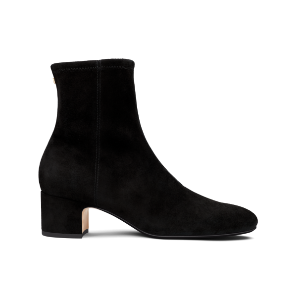The Starling 50 Bootie - Black Stretch Suede
