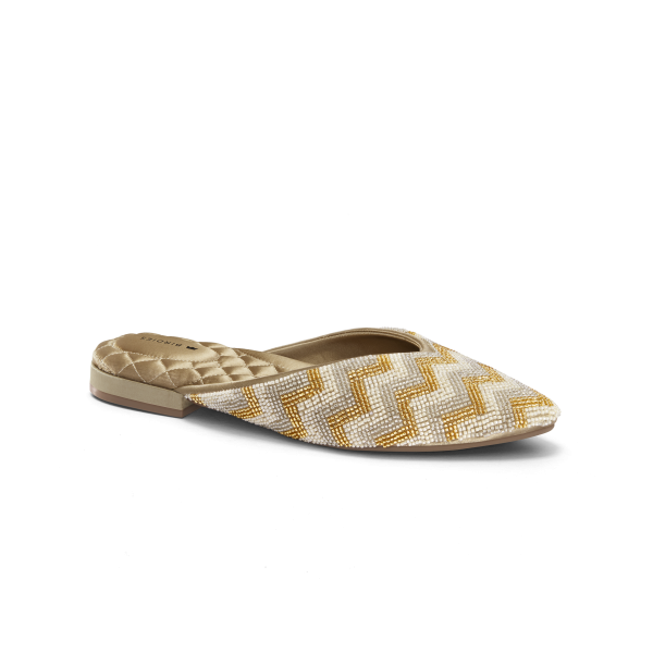 The Swan - Champagne Chevron