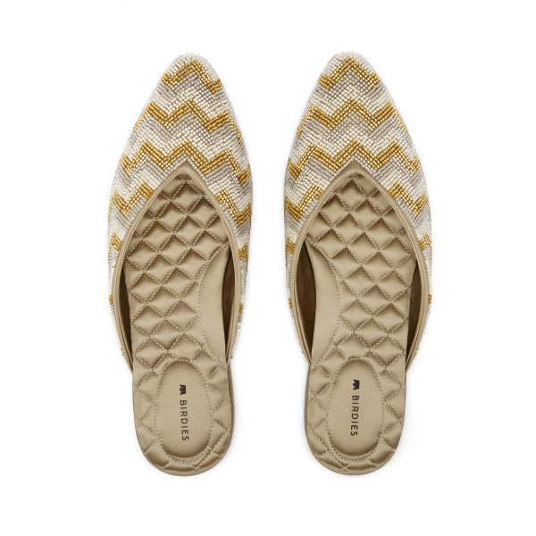 The Swan - Champagne Chevron