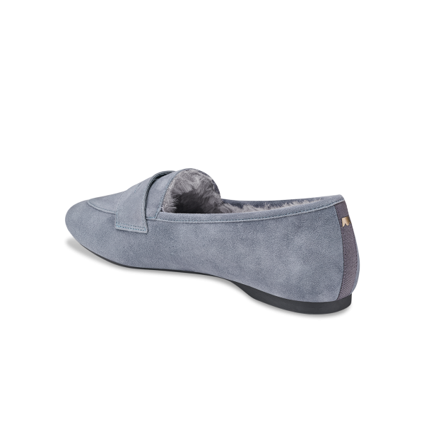 The Vesper - Smoke Suede Faux Fur
