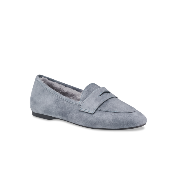 The Vesper - Smoke Suede Faux Fur