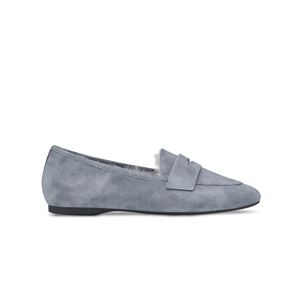 The Vesper - Smoke Suede Faux Fur